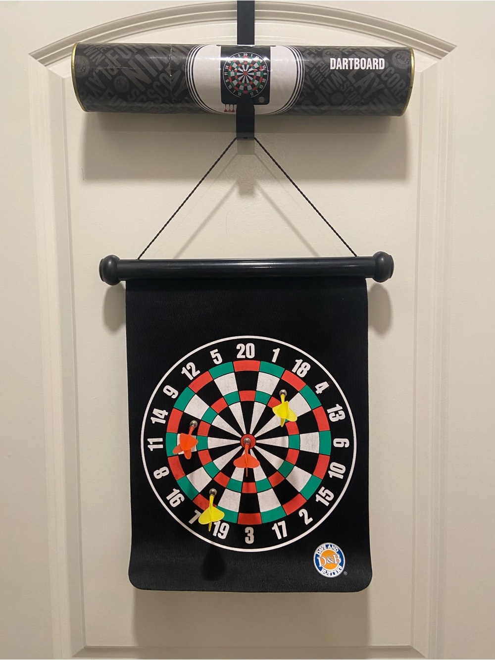 Magnetic Dartboard - Black and Multicolor